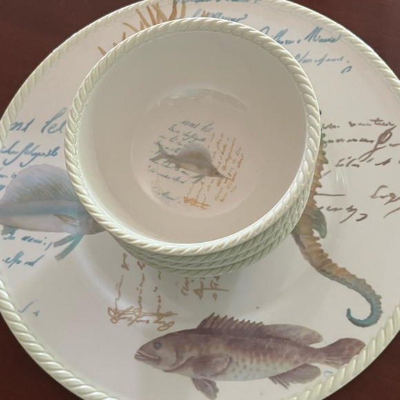 Melamine set - platter and bowls. - Picture 4 of 5